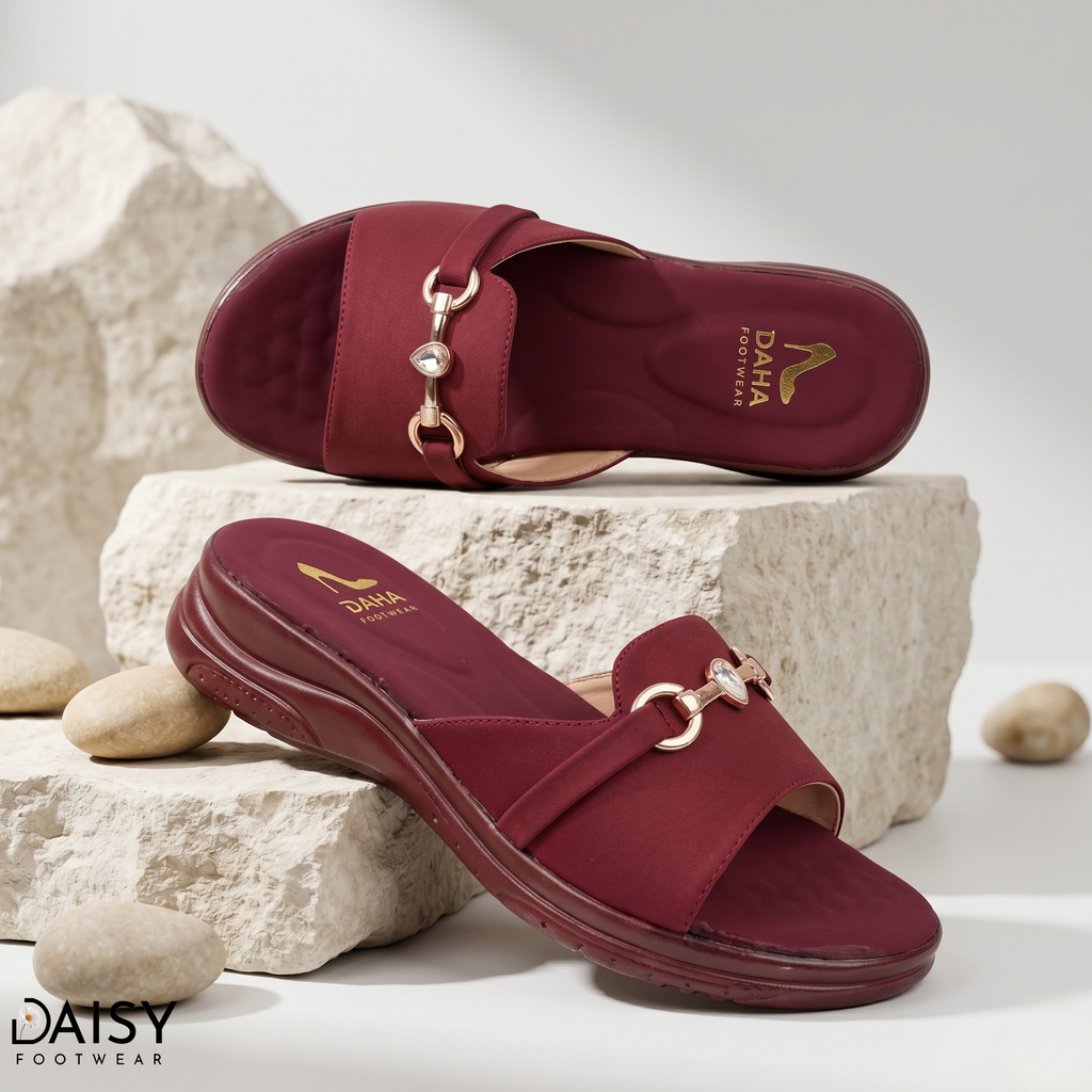 Crystal Comfort Maroon