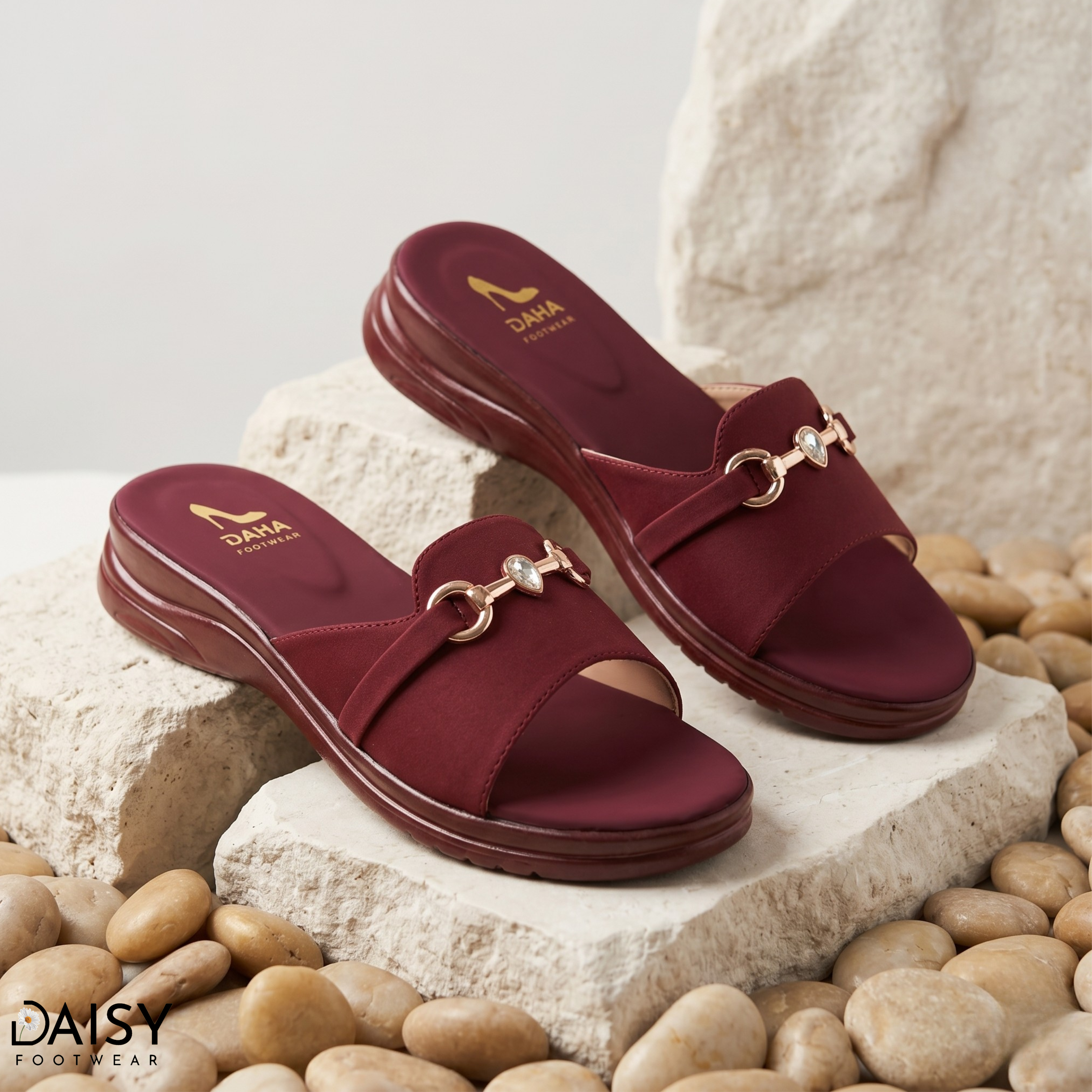 Crystal Comfort Maroon