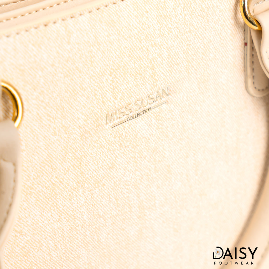 BEIGE WOMEN FORMAL HAND BAG BG1163