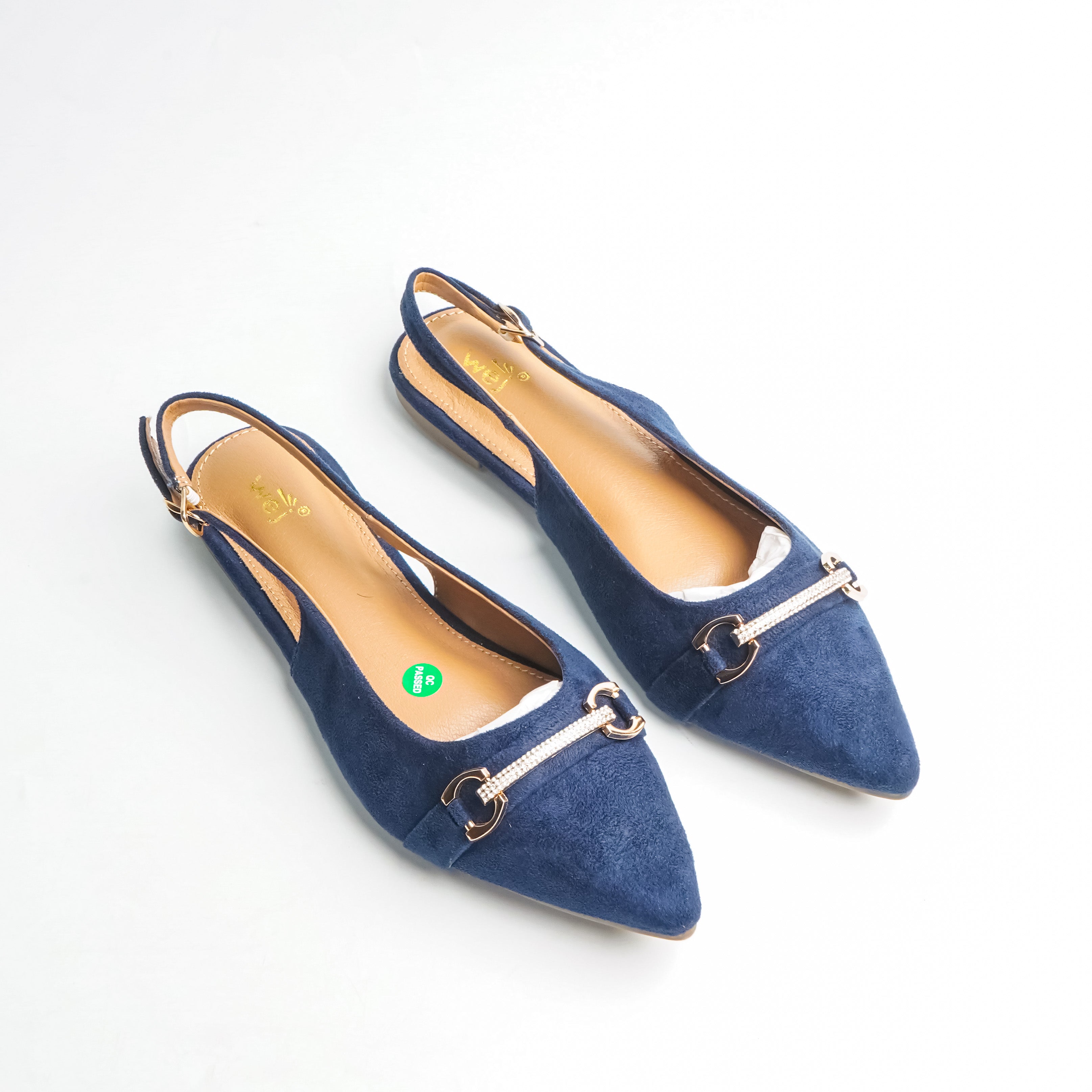 Elegant Slingback Navy