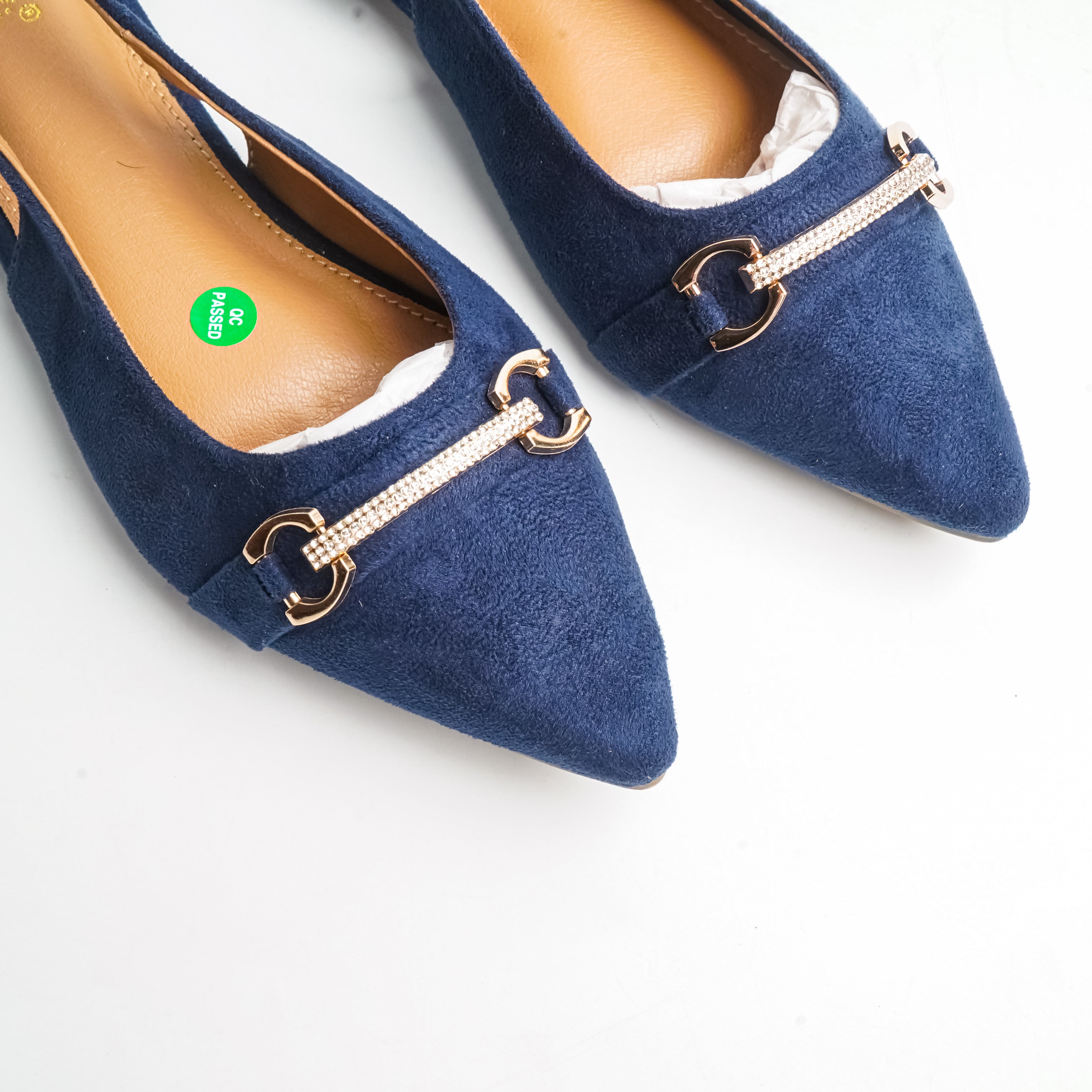 Elegant Slingback Navy