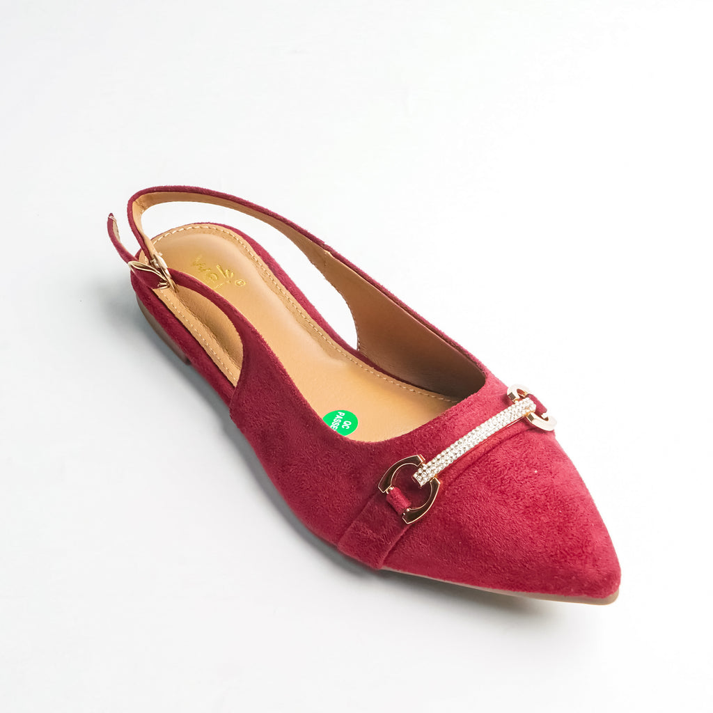 Elegant Slingback Red