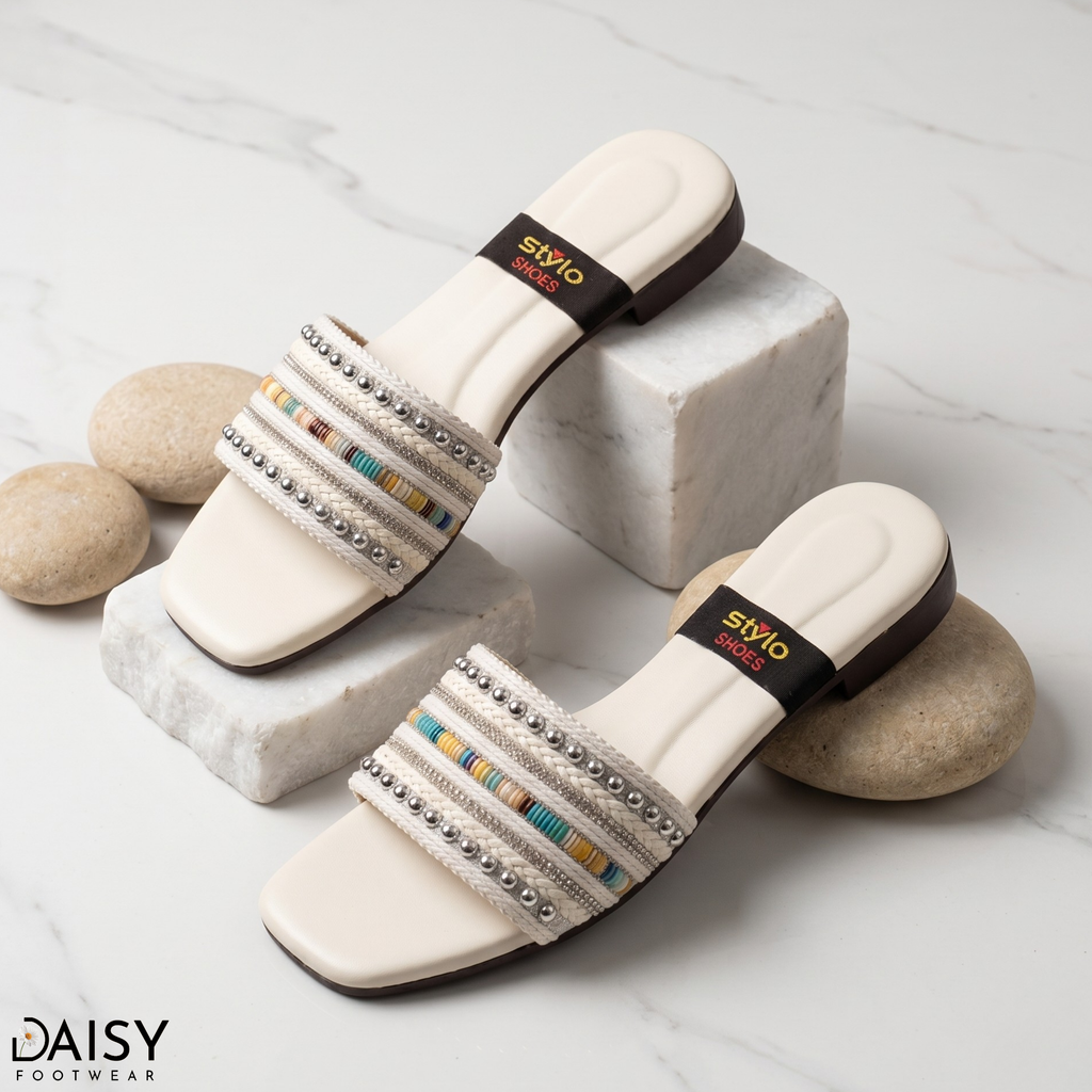 Boho Beads White