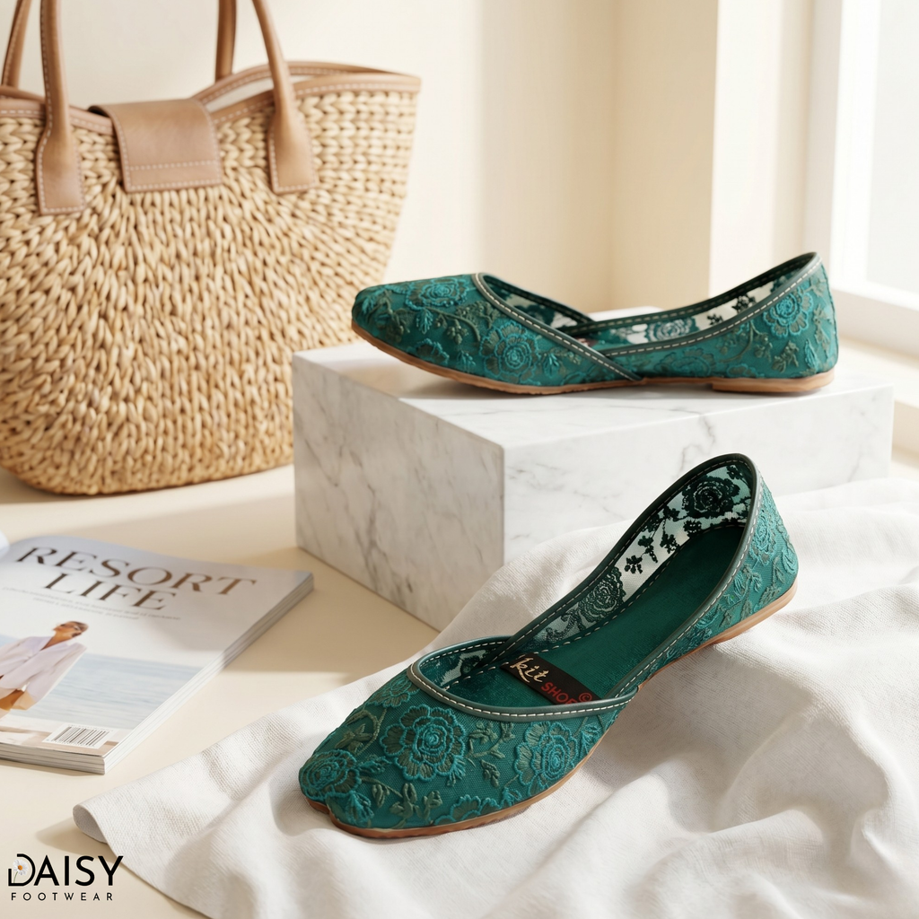 Floral Elegance Green