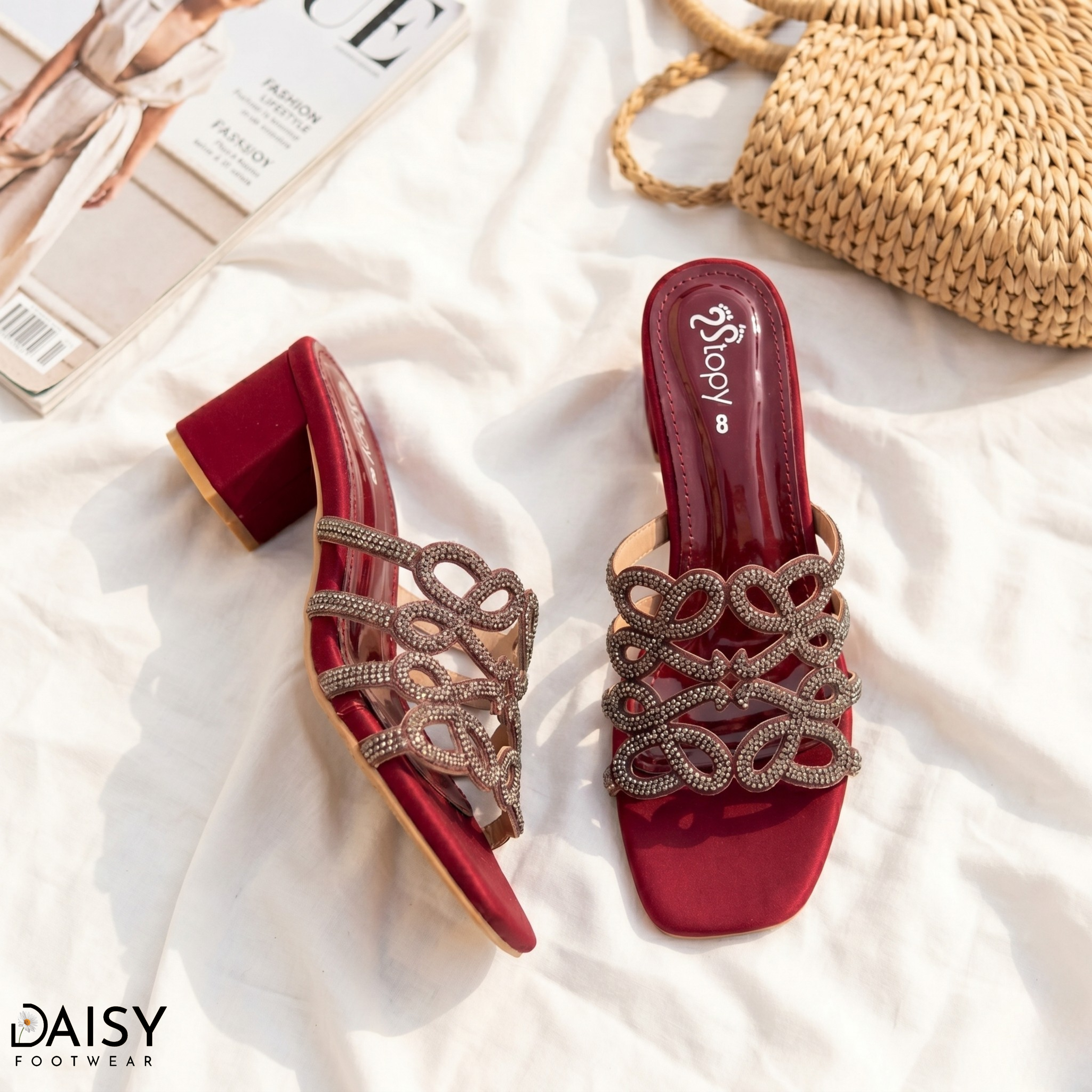 Crystal Loops Maroon