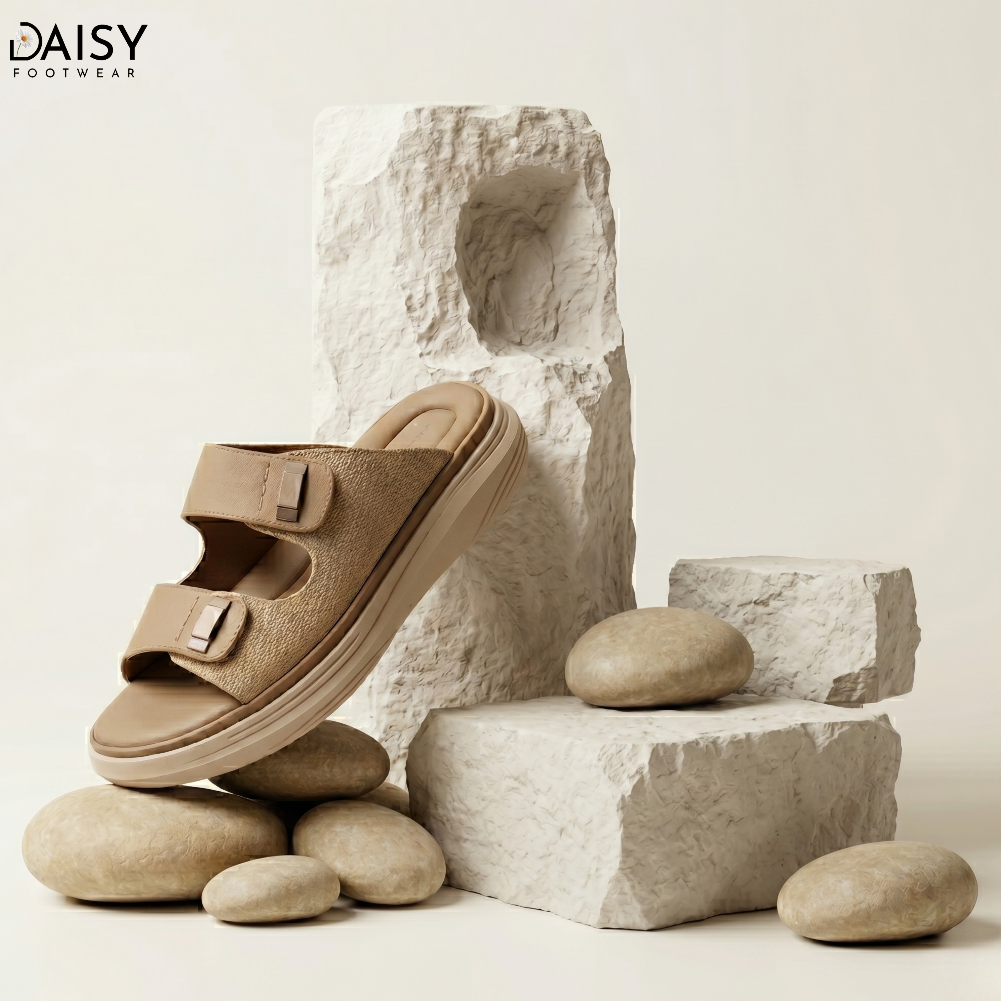Cloud Buckle Beige