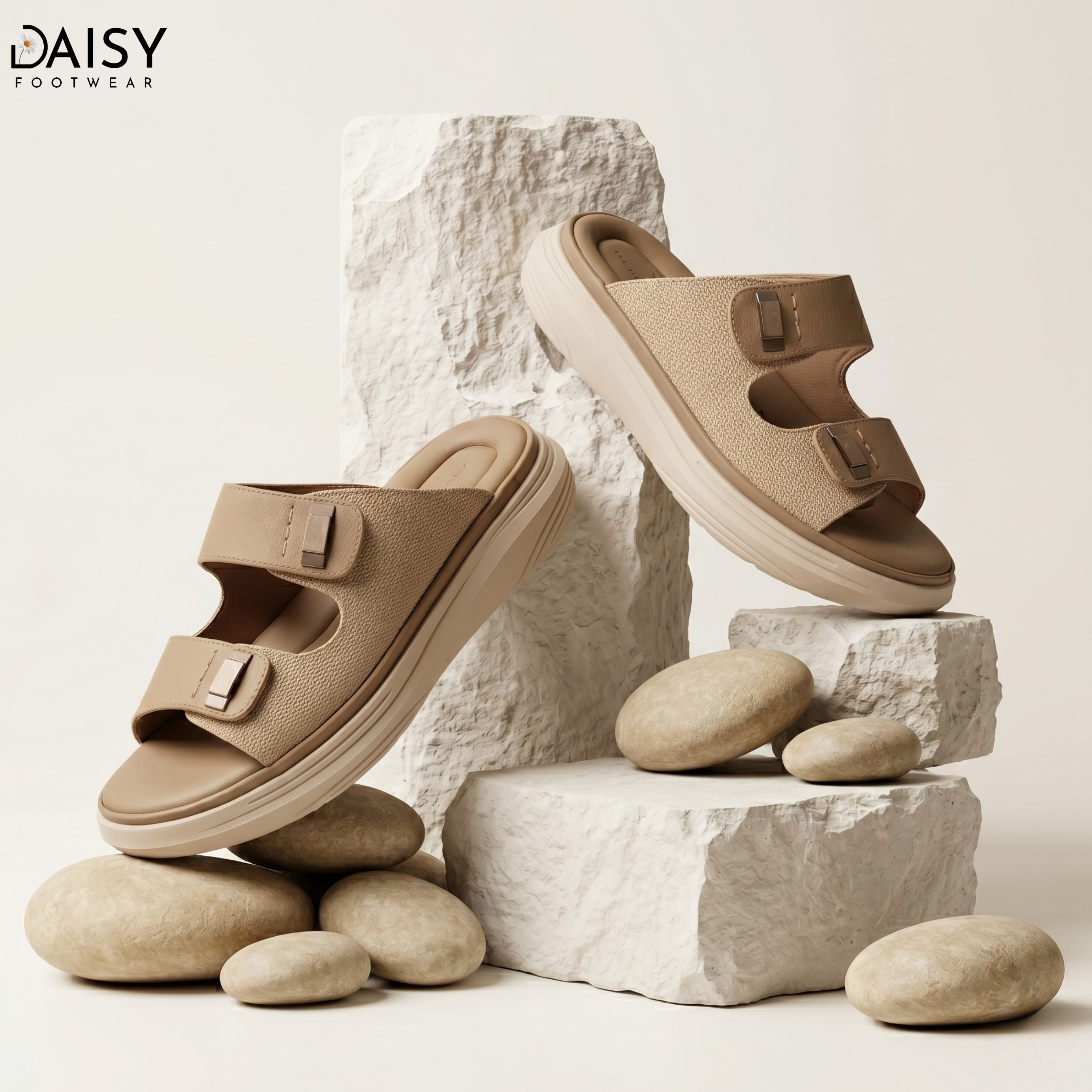 Cloud Buckle Beige
