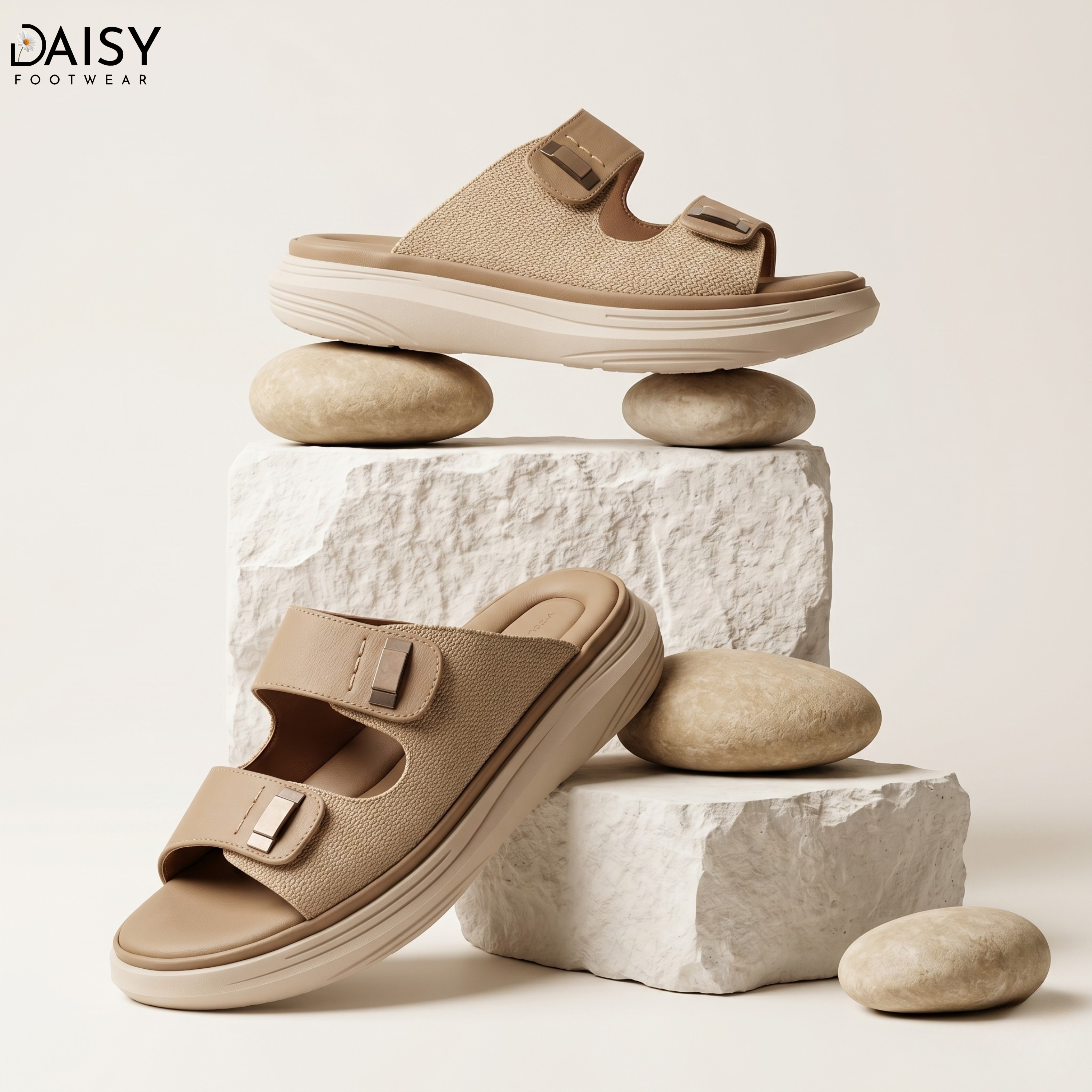 Cloud Buckle Beige