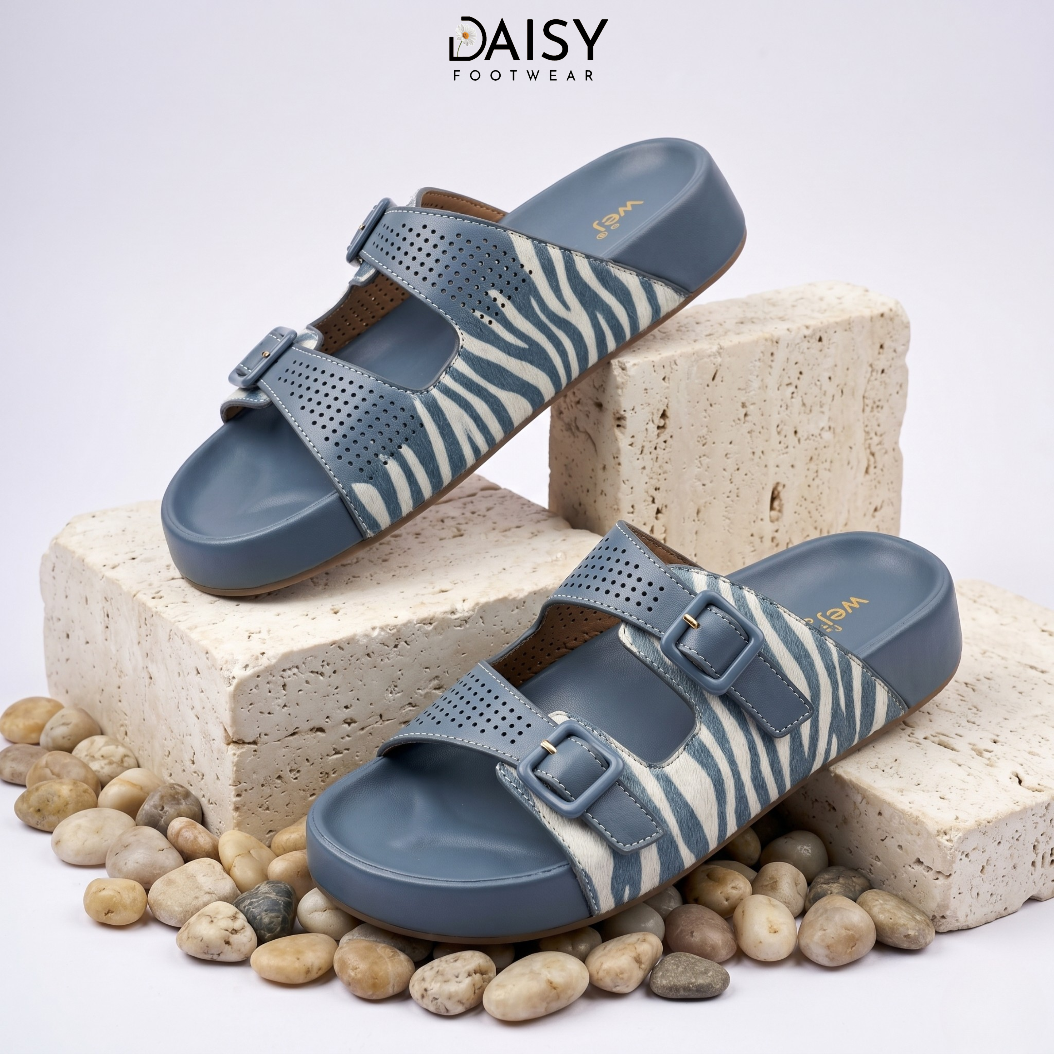 Zebra Luxe Blue